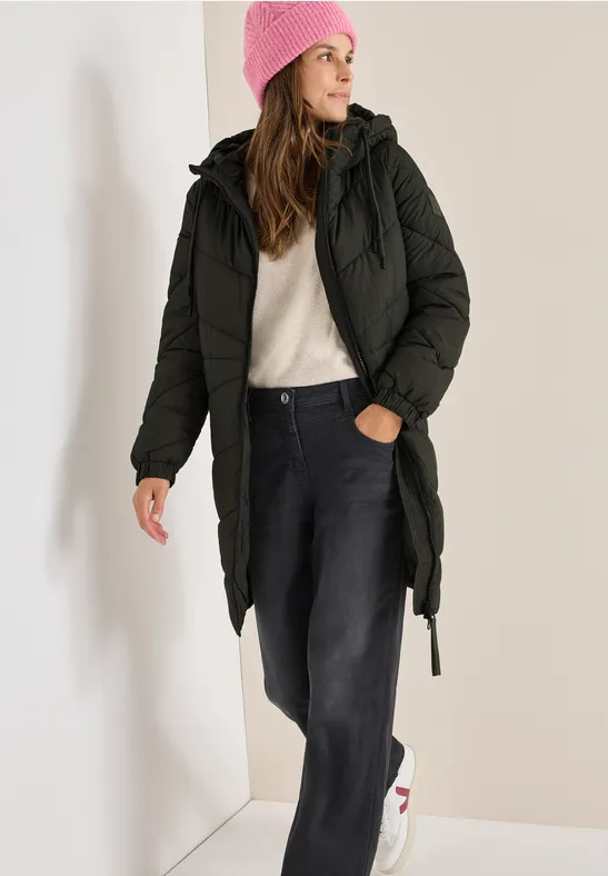 Steppmantel mit Kapuze günstig online kaufen
