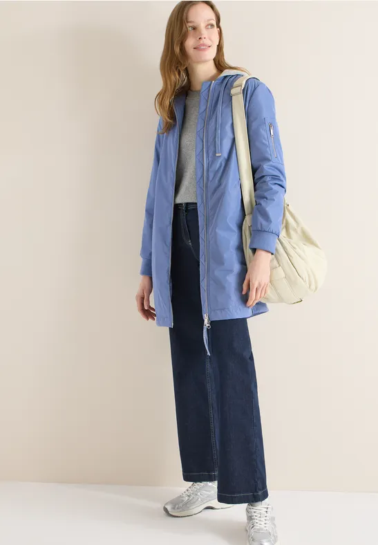 Thumbnail - Cecil Damen Langer Blouson in Blau, Gr: S
