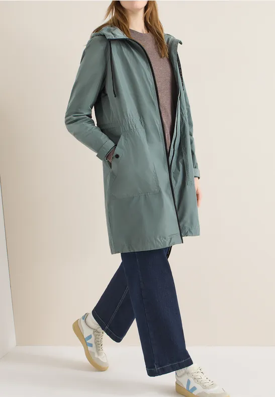 Thumbnail - Cecil Damen Lange Jacke in Grün, Gr: XS