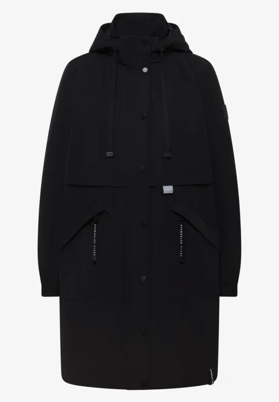 Thumbnail - Cecil Damen Lange Memory Jacke in Schwarz, Gr: XXL