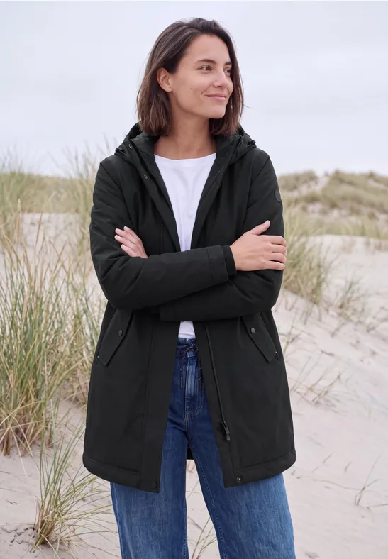 Jas met 2-in-1-capuchon