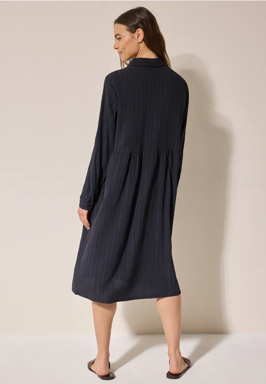 Kleid mit Streifen-Struktur günstig online kaufen