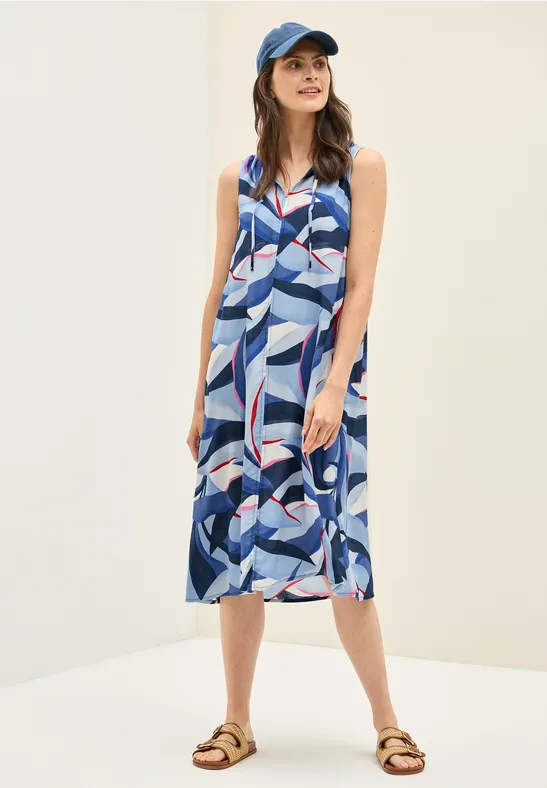 Thumbnail - Cecil Damen Gemustertes Kleid in Blau, Gr: S