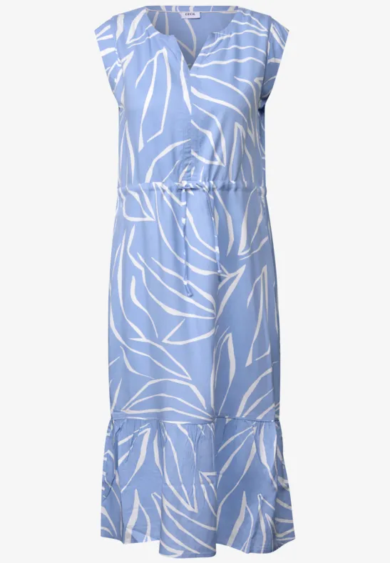 Thumbnail - Cecil Damen Gemustertes Volant-Kleid in Blau, Gr: S