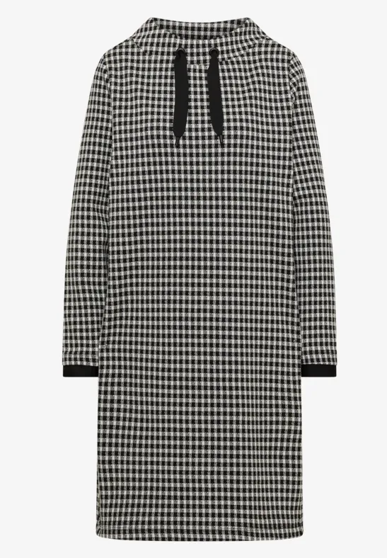 Thumbnail - Cecil Damen Kariertes Kleid in Schwarz, Gr: XS