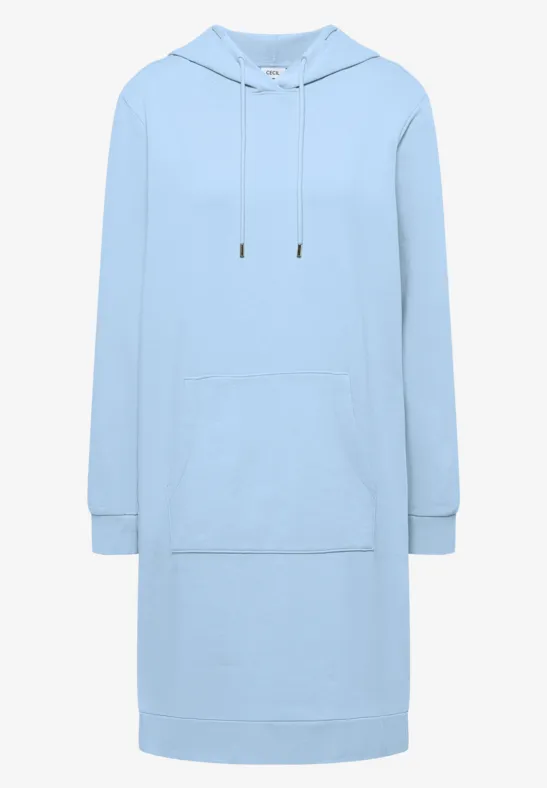 Thumbnail - Cecil Damen Knielanges Kleid mit Kapuze in Blau, Gr: XS