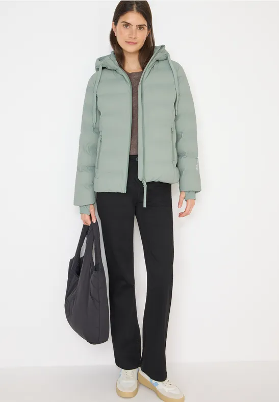 Thumbnail - Cecil Damen Jacke mit verklebten Nähten in Grün, Gr: XXL