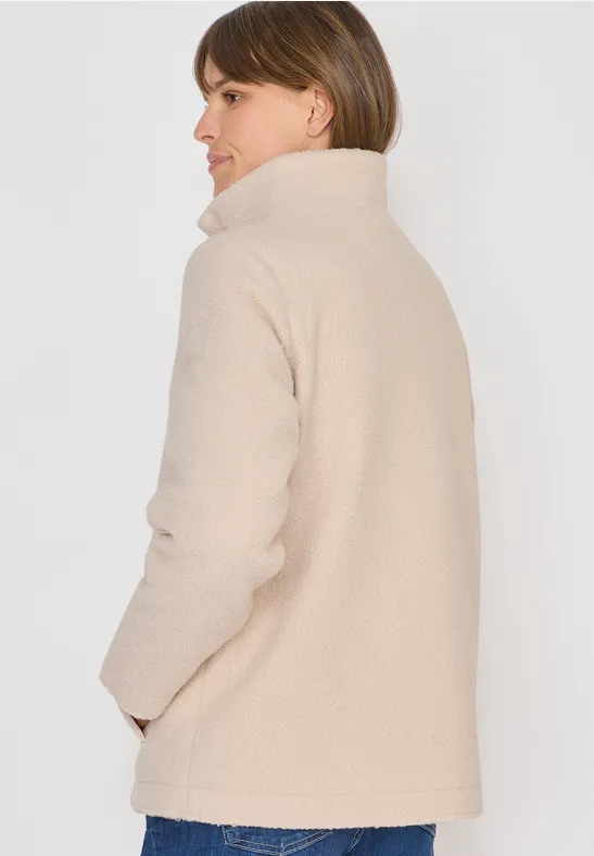 Kuschelige Jacke mit Details günstig online kaufen