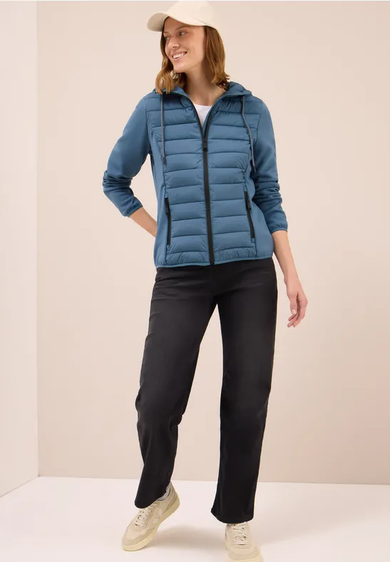 Thumbnail - Cecil Damen Scuba Mix Jacke in Blau, Gr: M