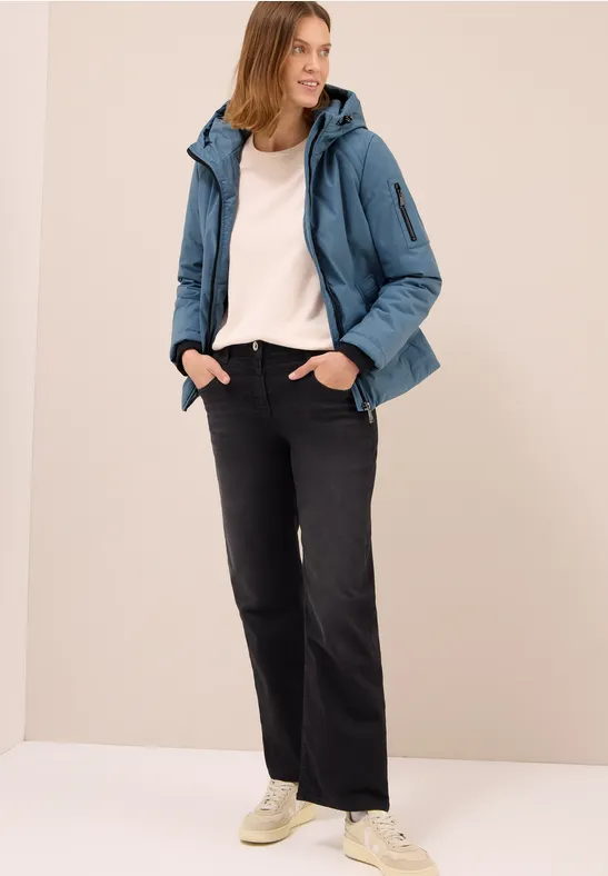 cecil Gefütterte Jacke Tunnelzug Polyester Blau