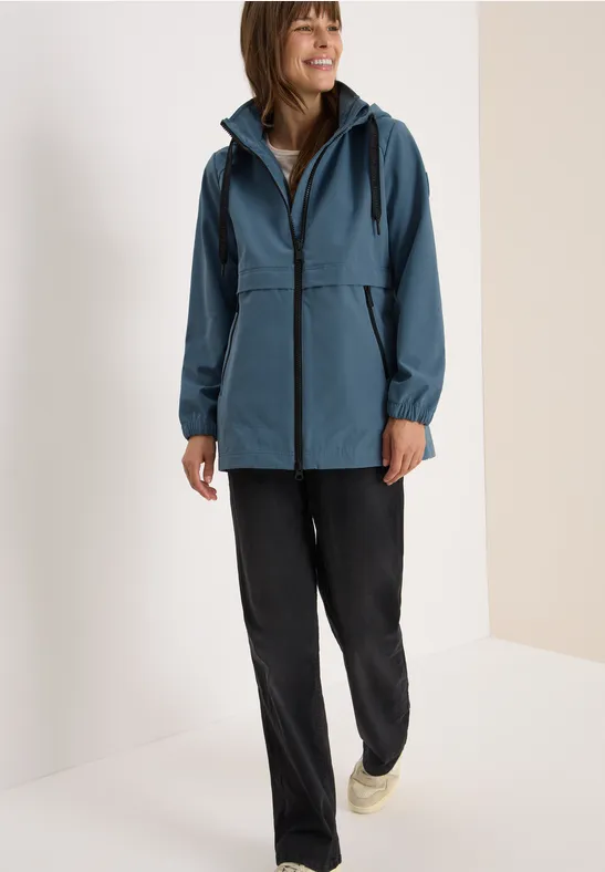 Thumbnail - Cecil Damen Kurze Trench Jacke in Blau, Gr: 3XL