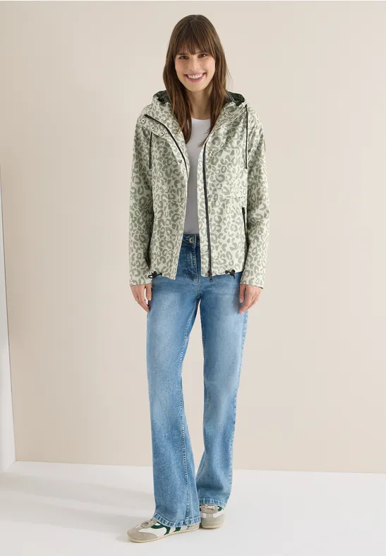 Thumbnail - Cecil Damen Windbreaker mit Hoodie in Grün, Gr: M