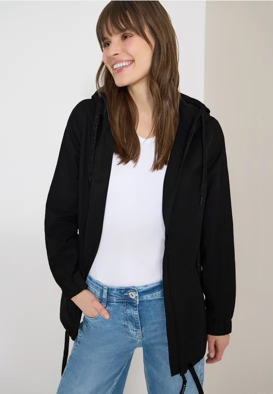 Thumbnail - Cecil Damen Midi-Jacke in Schwarz, Gr: XL