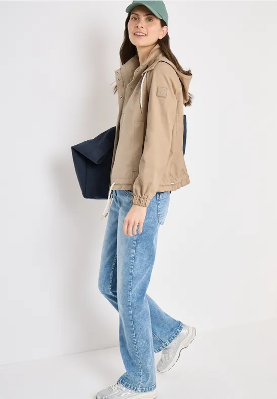 Thumbnail - Cecil Damen Jacke mit Tunnelzug in Beige, Gr: M