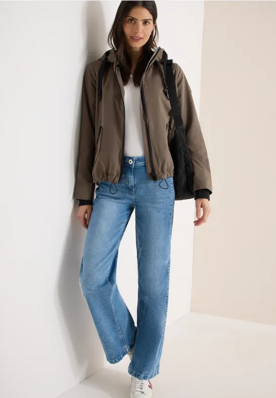 Thumbnail - Cecil Damen Kurze Jacke in Braun, Gr: XS