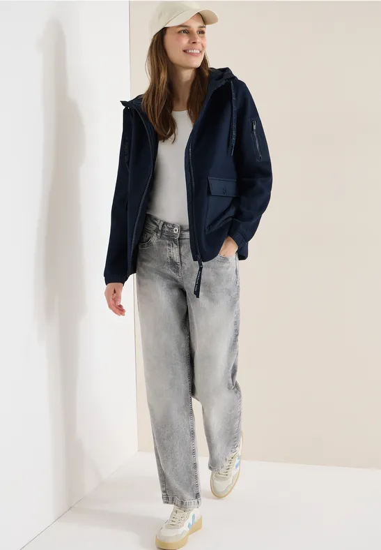 Thumbnail - Cecil Damen Kurze Jacke in Blau, Gr: XXL