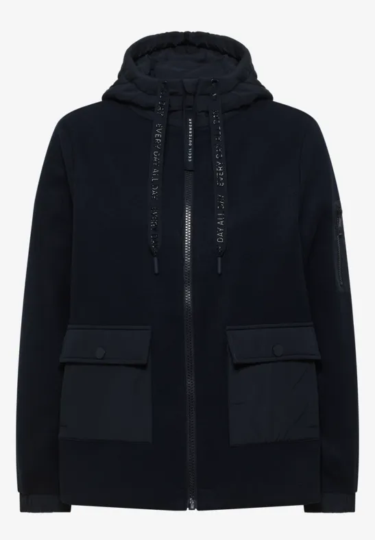 Thumbnail - Cecil Damen Kurze Jacke in Blau, Gr: XXL