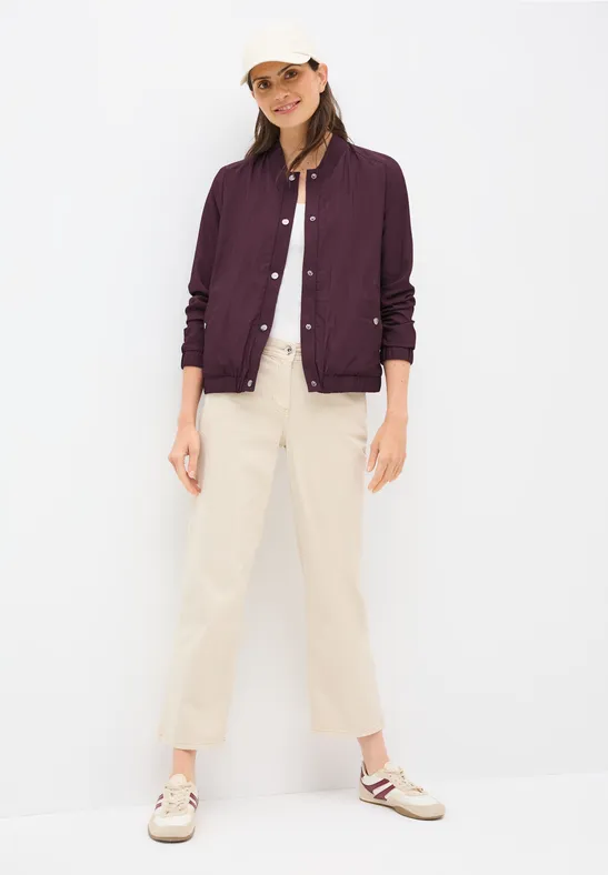 Thumbnail - Cecil Damen Papertouch Blouson in Rot, Gr: XXL