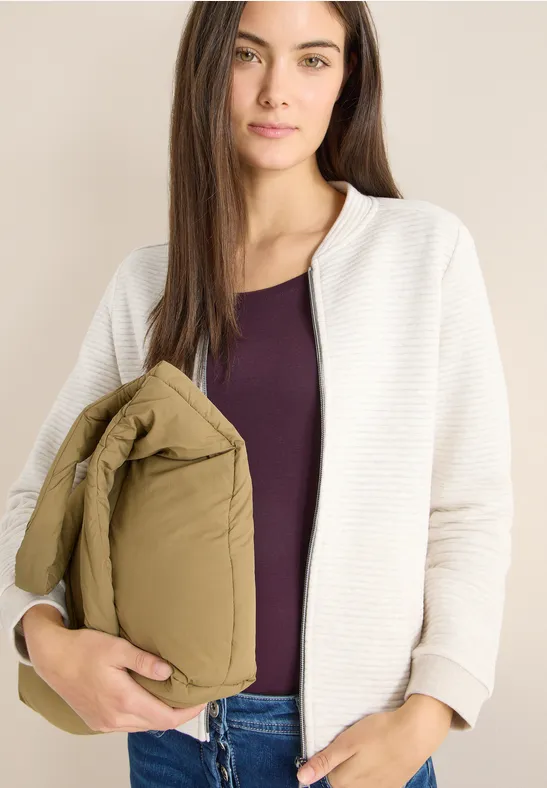 Cecil Femme Veste courte structurée in Beige, Gr: XXL