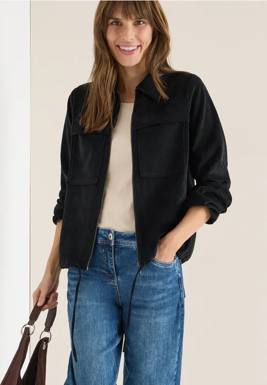 Cordjacke mit Tunnelzug günstig online kaufen