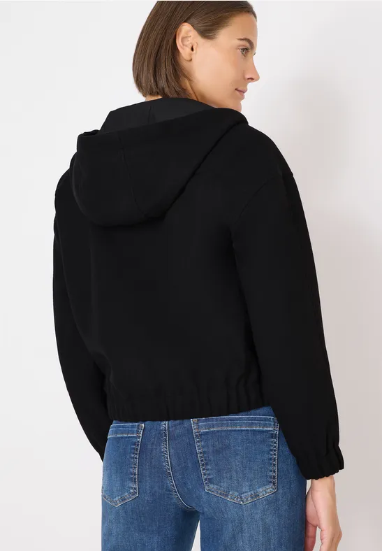 Hoodie Blouson in Wolloptik günstig online kaufen