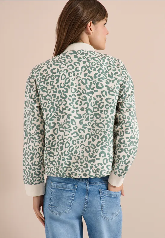 CECIL Blouson im Leo-Look aus Leinenmix günstig online kaufen