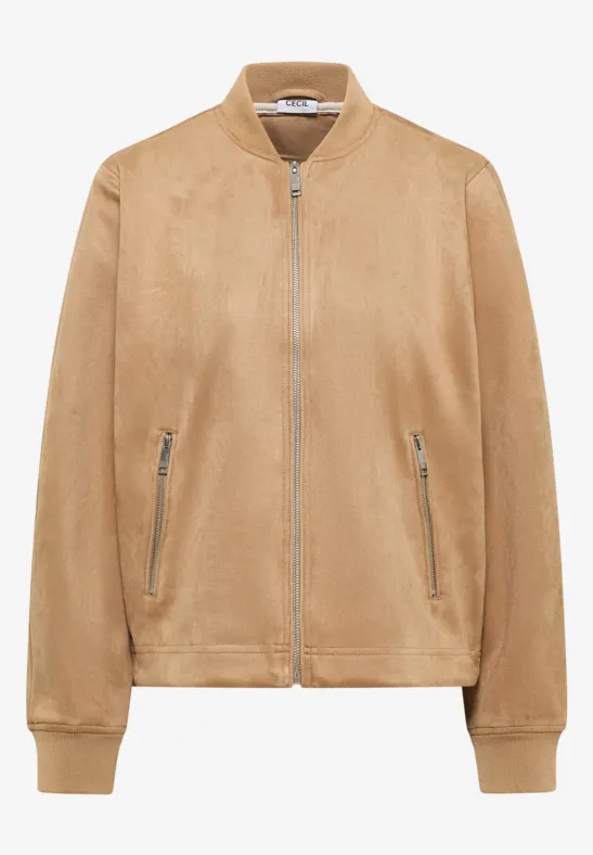 Thumbnail - Cecil Damen Blouson in Unifarbe in Beige, Gr: M