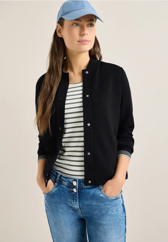 Blouson im College-Look mit Knöpfen günstig online kaufen