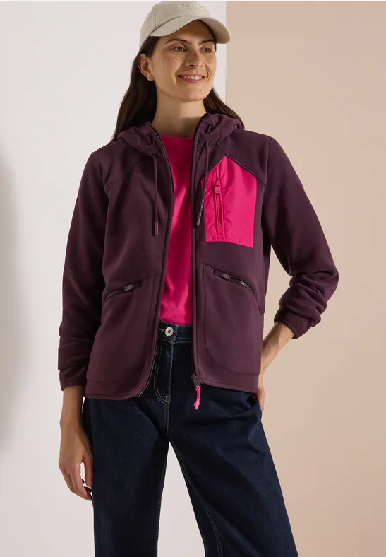 Veste polaire à capuche