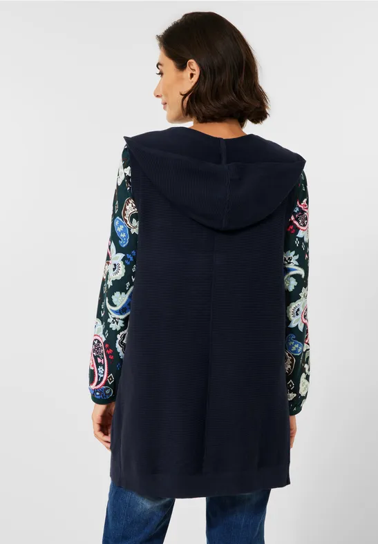 Wintermantel Damen Vishes Langer Fleecemantel Mit Kapuze & Stehkragen In Türkis | Größe XS (34-36) | Handgefertigt Aus 100% Polyester | Ideal Für Herbst & Winter | Nachhaltige Alternative Bekleidung Winterjacke Damen