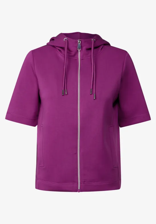 Thumbnail - Cecil Damen Kurzarm Sweatjacke in Pink, Gr: S