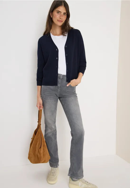 Thumbnail - Cecil Damen V-Neck Cardigan in Blau, Gr: XS