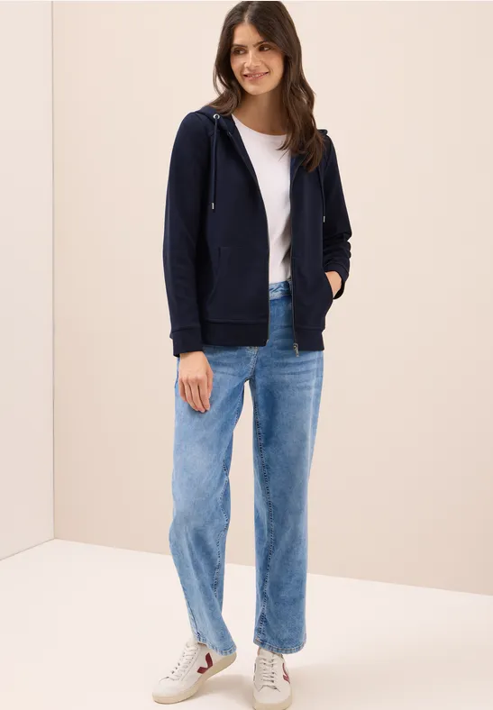 Sweatjacke mit Struktur günstig online kaufen