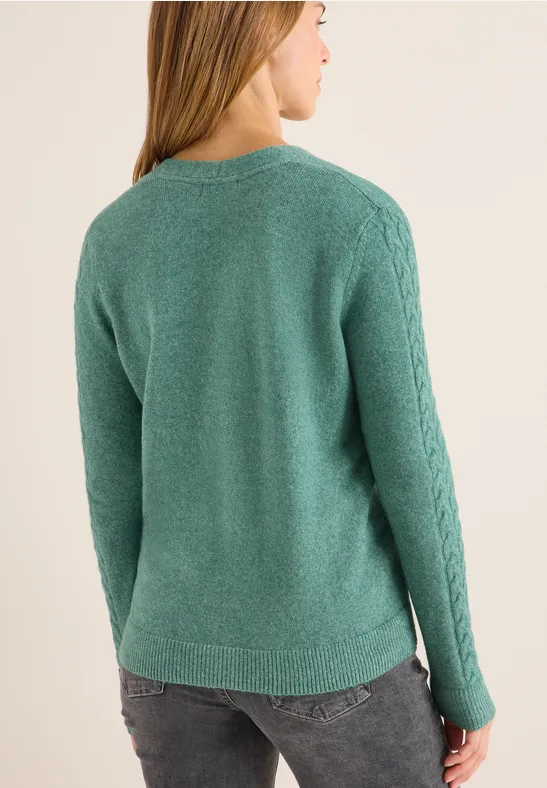 Cardingan mit Strickdetails günstig online kaufen