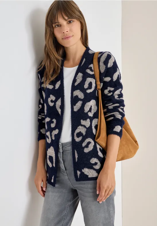 Offener Federgarn Cardigan günstig online kaufen
