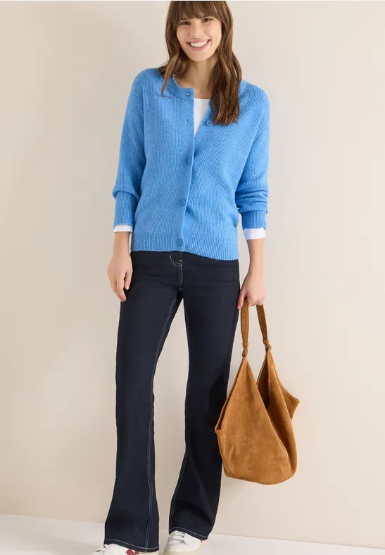Thumbnail - Cecil Damen Kurzer Cardigan in Blau, Gr: M