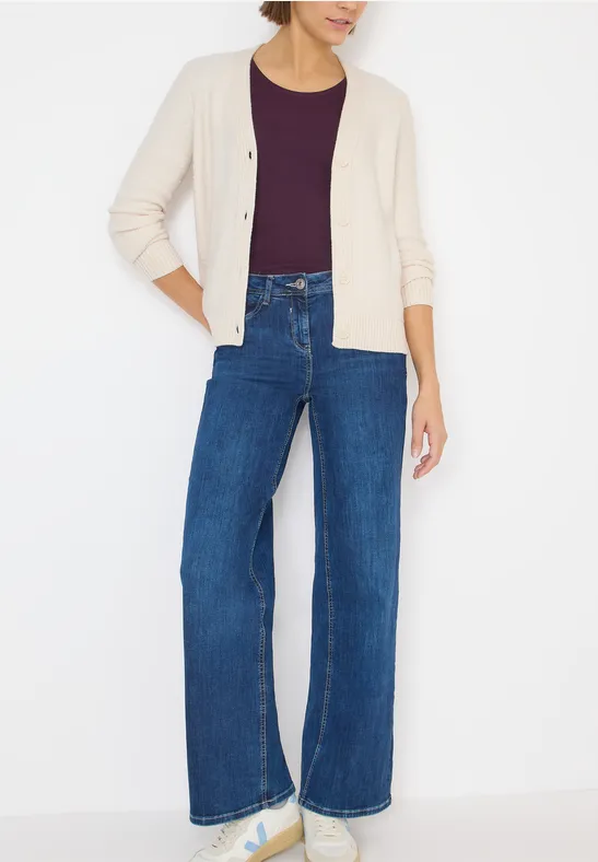 Thumbnail - Cecil Damen Softer Bouclé Cardigan in Grau, Gr: L