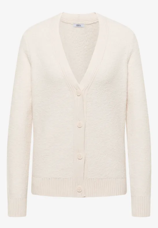 Thumbnail - Cecil Damen Softer Bouclé Cardigan in Grau, Gr: L