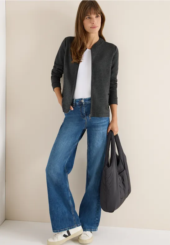Thumbnail - Cecil Damen Herringbone Jacke in Schwarz, Gr: M