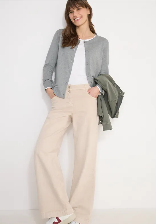 Thumbnail - Cecil Damen Basic Cardigan in Grau, Gr: M