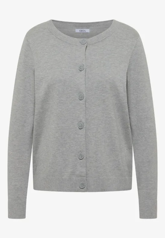 Thumbnail - Cecil Damen Basic Cardigan in Grau, Gr: M