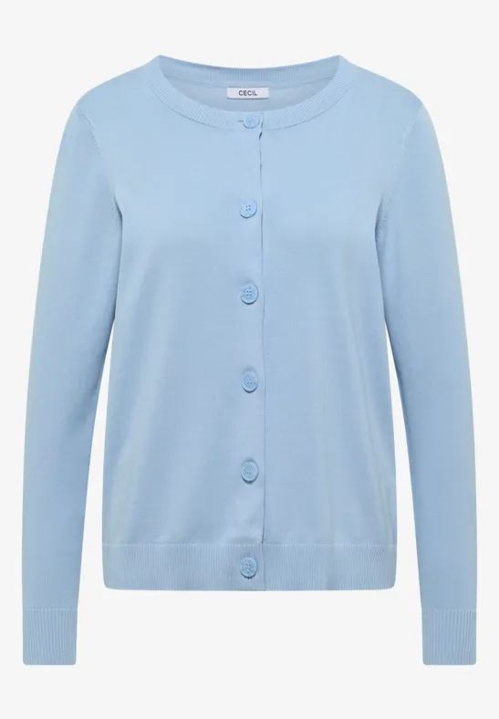 Thumbnail - Cecil Damen Basic Cardigan in Blau, Gr: XL