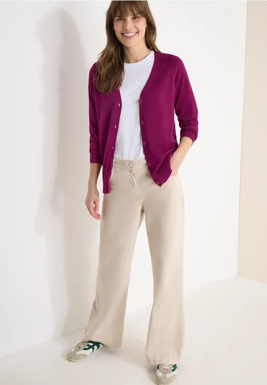 Thumbnail - Cecil Damen Basic Cardigan in Pink, Gr: S