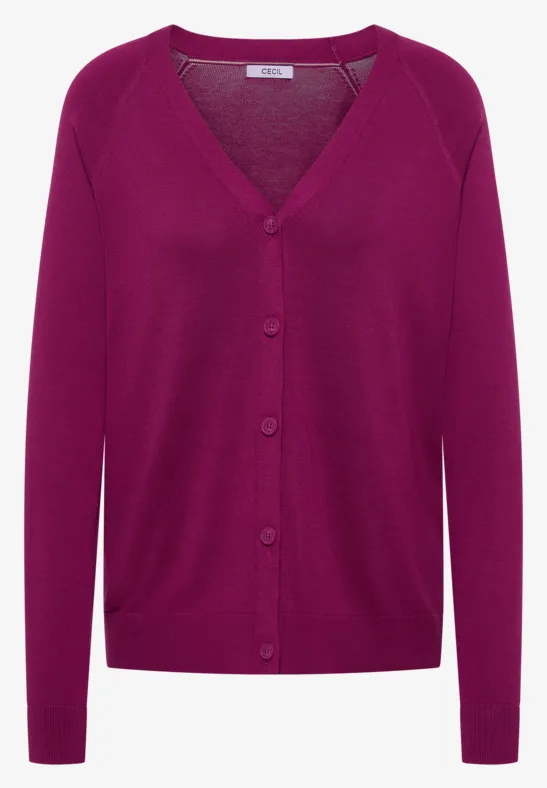 Thumbnail - Cecil Damen Basic Cardigan in Pink, Gr: S