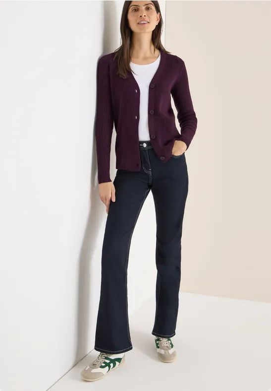 Thumbnail - Cecil Damen Cardigan in Rippstruktur in Rot, Gr: M