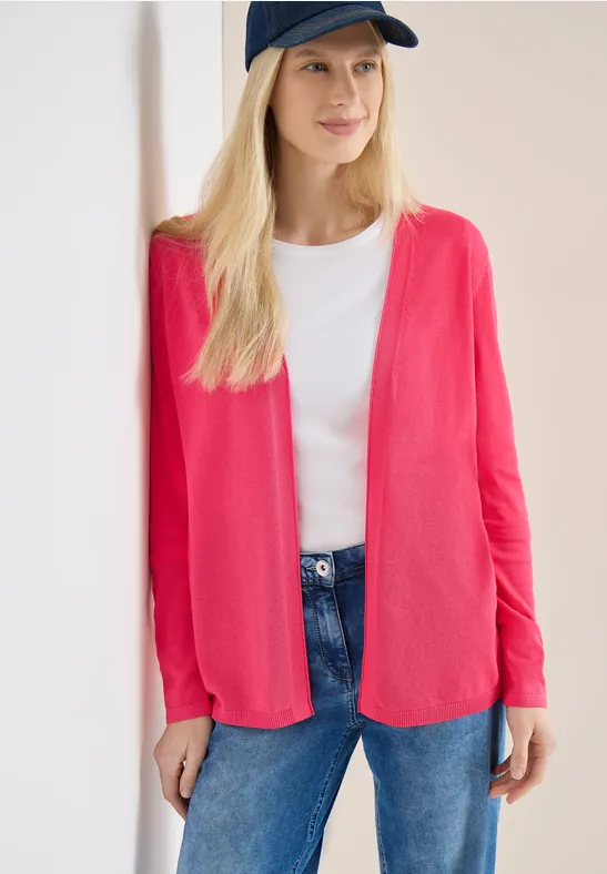 Thumbnail - Cecil Damen Basic Cardigan in Rot, Gr: XXL