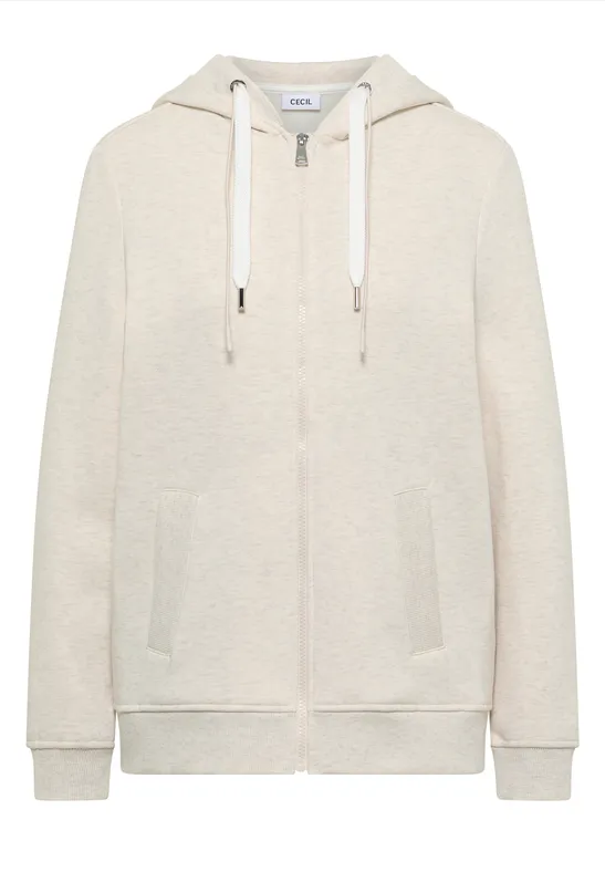 Thumbnail - Cecil Damen Hoodie Jacke in Beige, Gr: M
