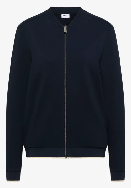 Thumbnail - Cecil Damen Blouson in Unifarbe in Blau, Gr: S