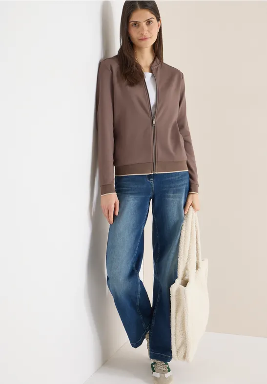 Thumbnail - Cecil Damen Blouson in Unifarbe in Beige, Gr: XL