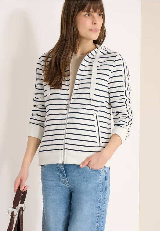 Gestreifte Kapuzenjacke günstig online kaufen